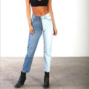 NWT: REVICE DENIM YIN YANG CROPS / TOKYO WASH